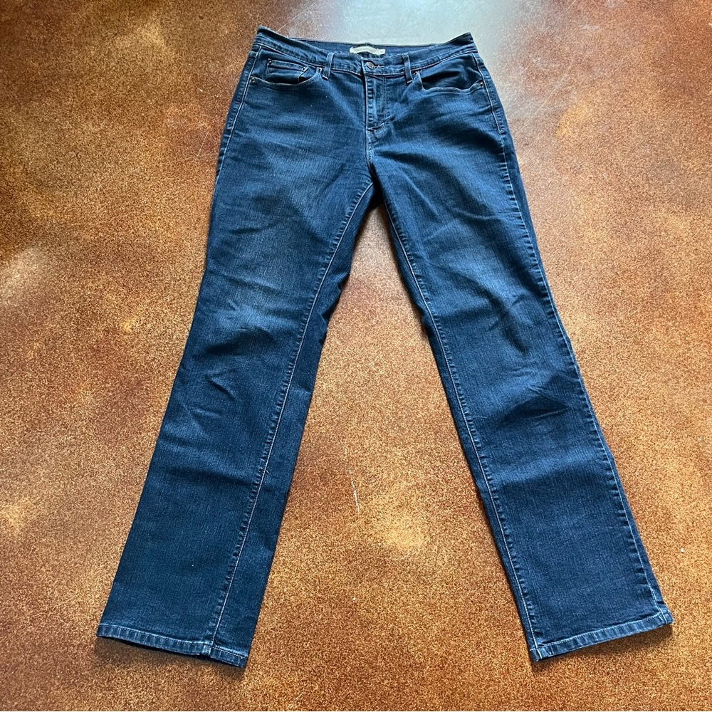 Levi's 505 Straight Leg Women's Jeans - Dark Blue Denim